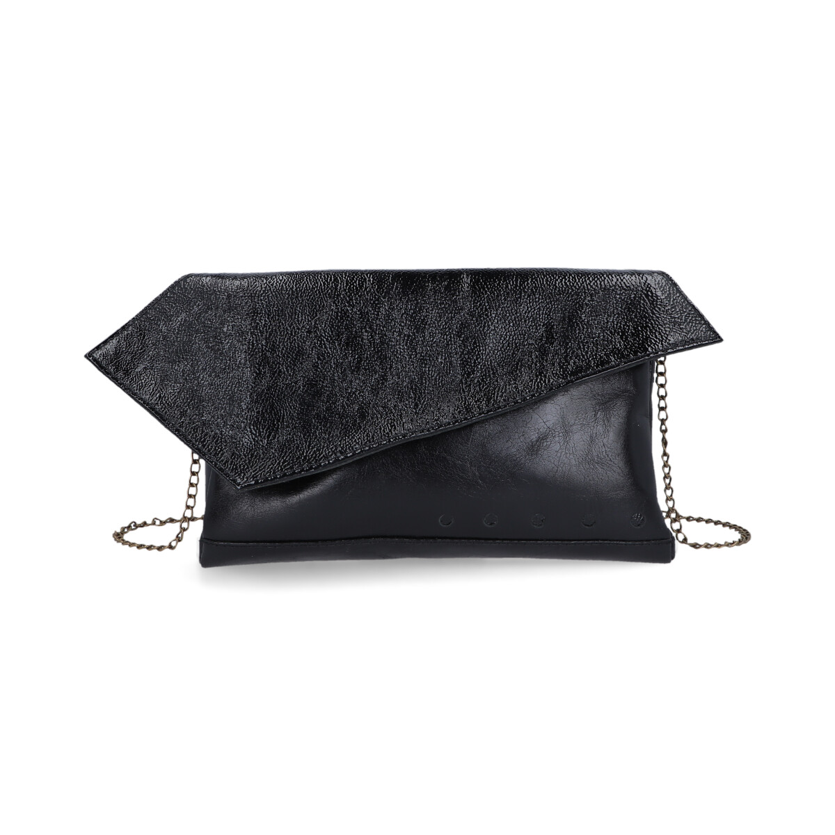 Clutch Origami negro talle unico